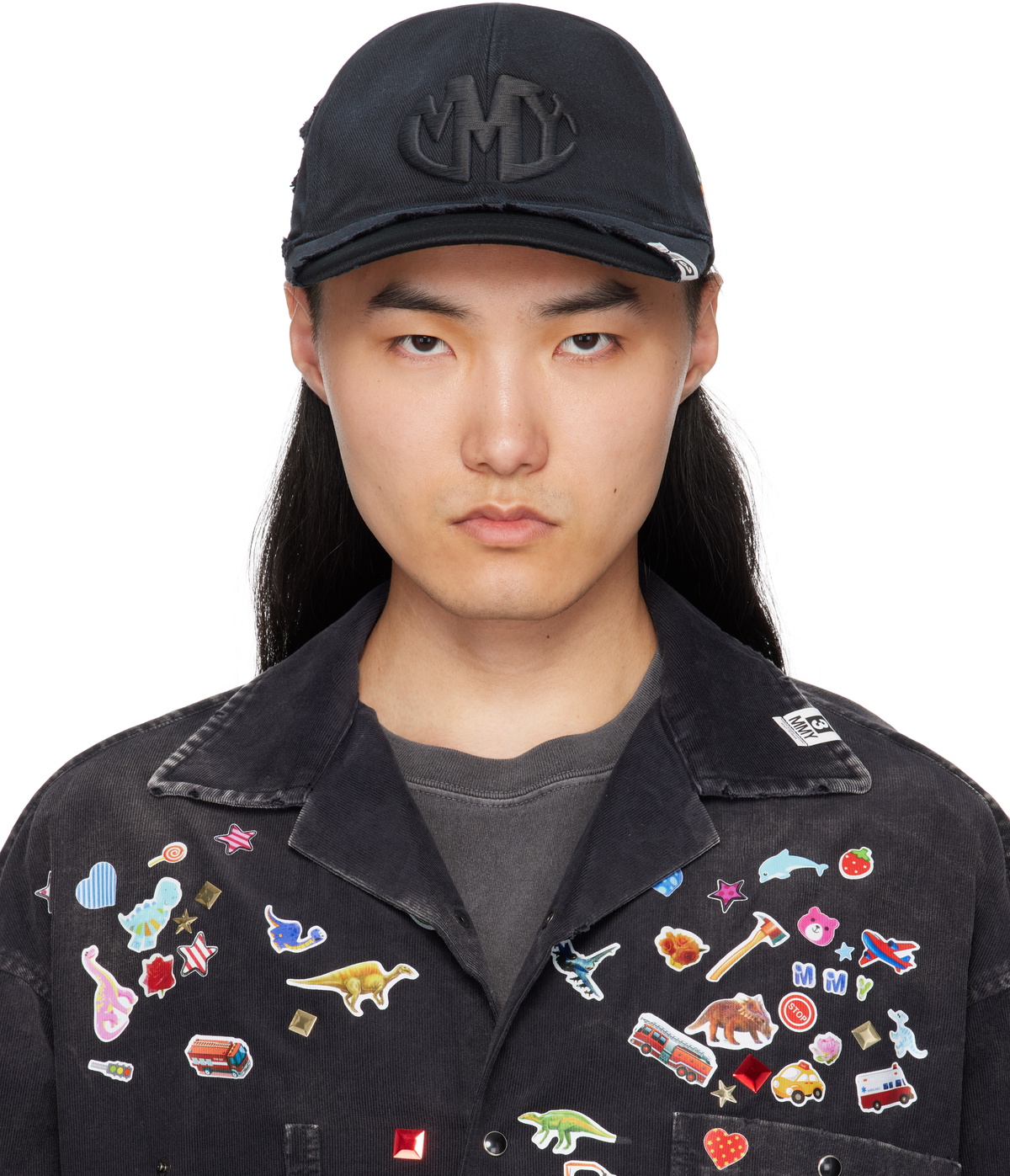 Maison MIHARA YASUHIRO Khaki Crushed Detail Cap Maison MIHARA YASUHIRO