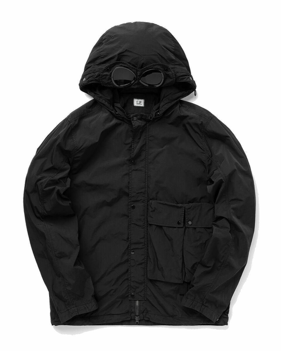 C.P. Company Chrome R Hooded Overshirt Black Overshirts|Shell