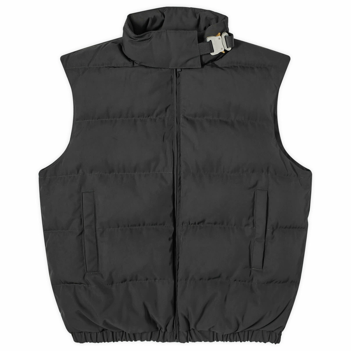 1017 ALYX 9SM Men's Buckle Puffer Vest X in Black 1017 ALYX 9SM