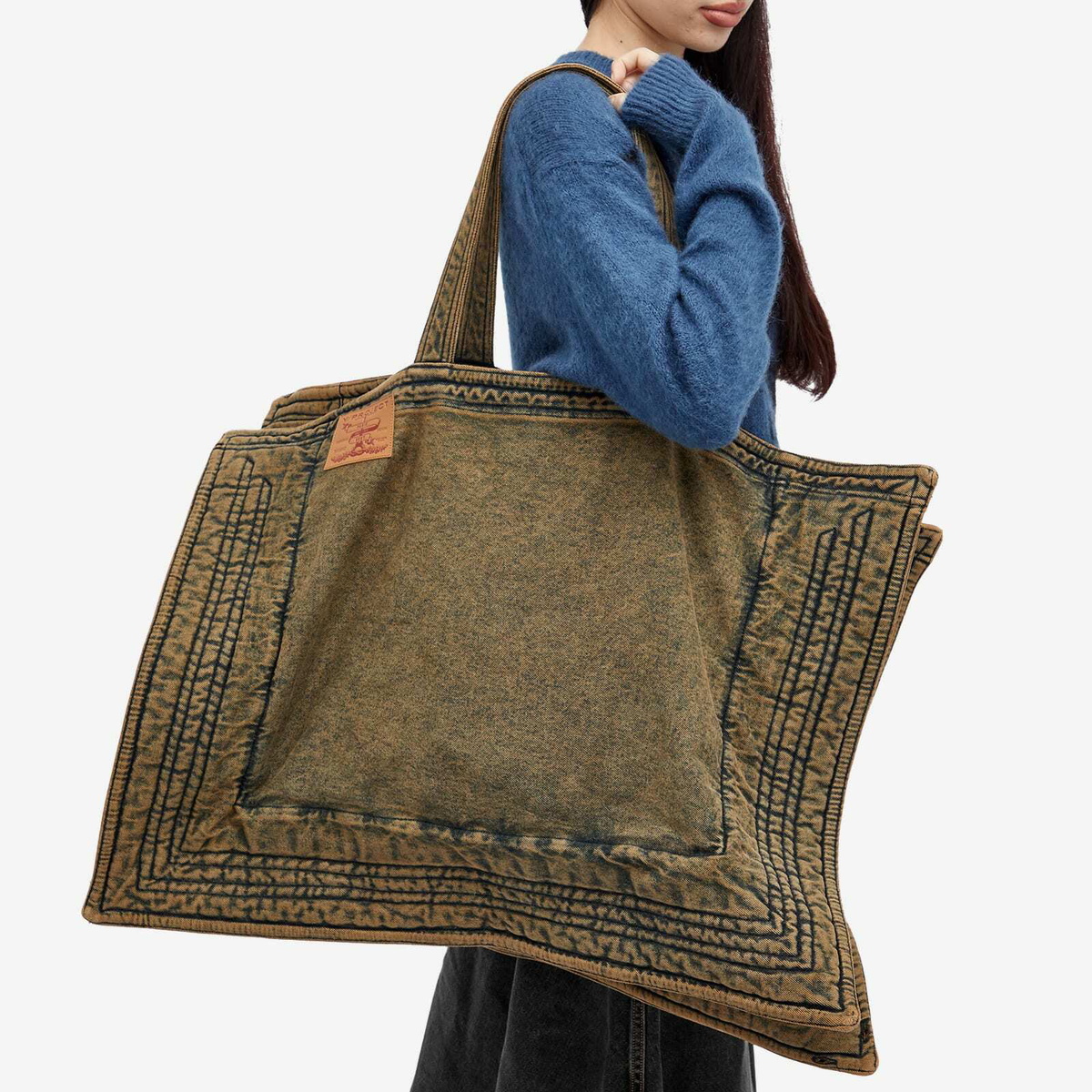 Y/Project Women's Maxi Wire Cabas Bag in Beige Y/Project