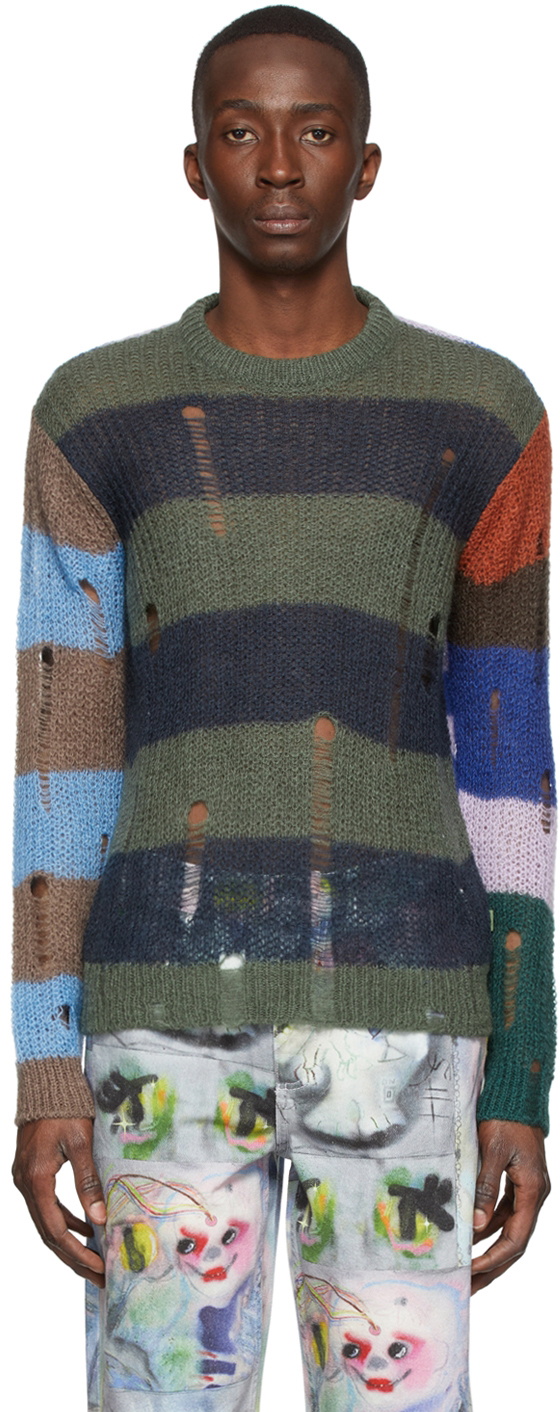 Marc Jacobs Heaven Multicolor Acrylic Stripe Sweater Marc Jacobs