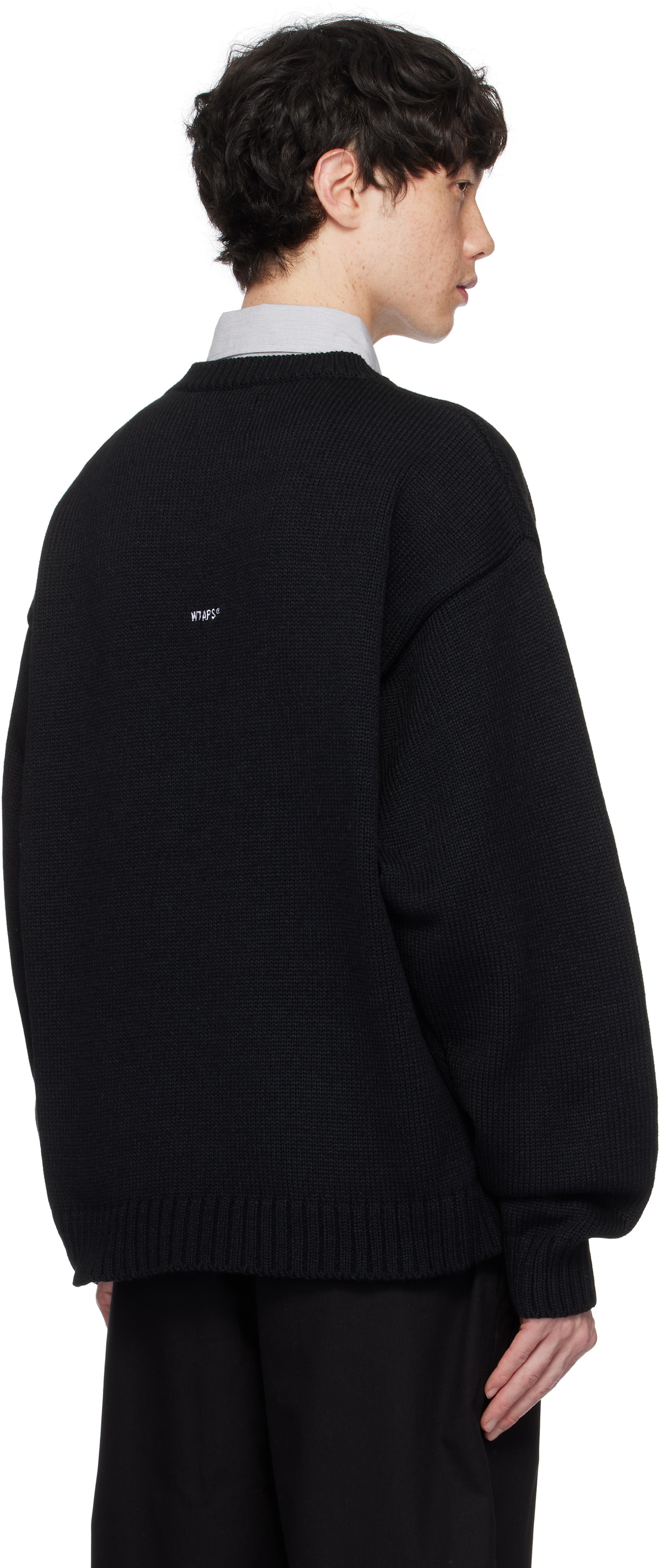 トップス WTAPS DUANE / SWEATER / POLY XL WTAPS Black Duane Sweater