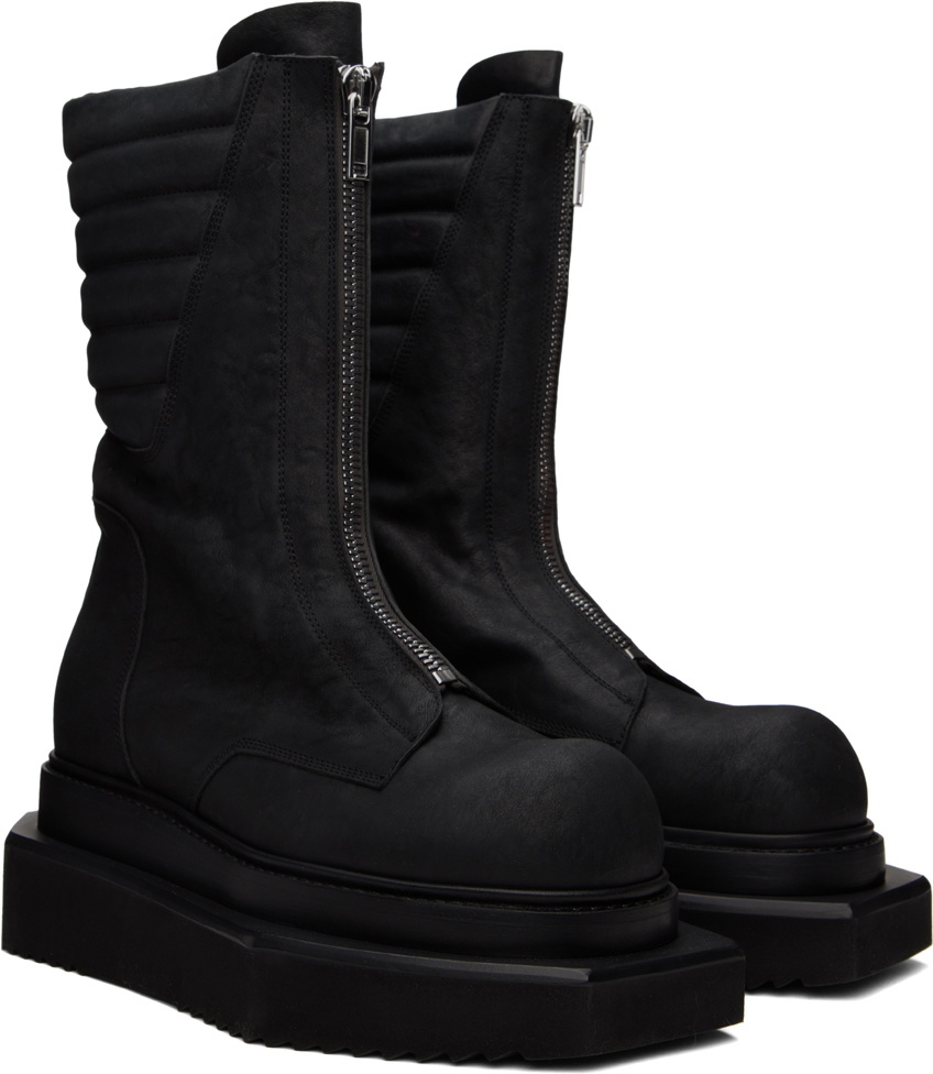 Rick Owens Black Moto Turbo Cyclops Boots Rick Owens