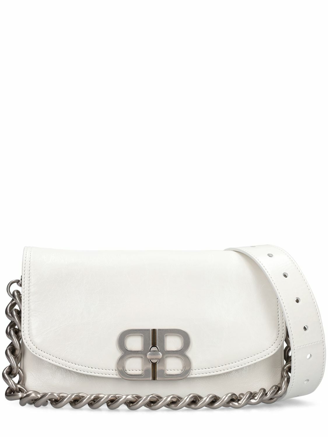 BALENCIAGA - Small Bb Soft Leather Shoulder Bag Balenciaga