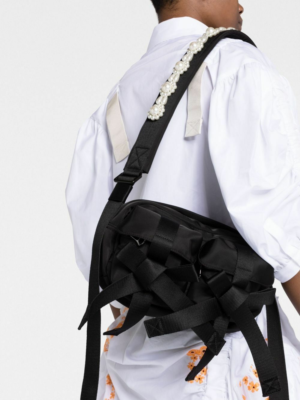 Simone Rocha Black Embellished Cross Body Bag Simone Rocha