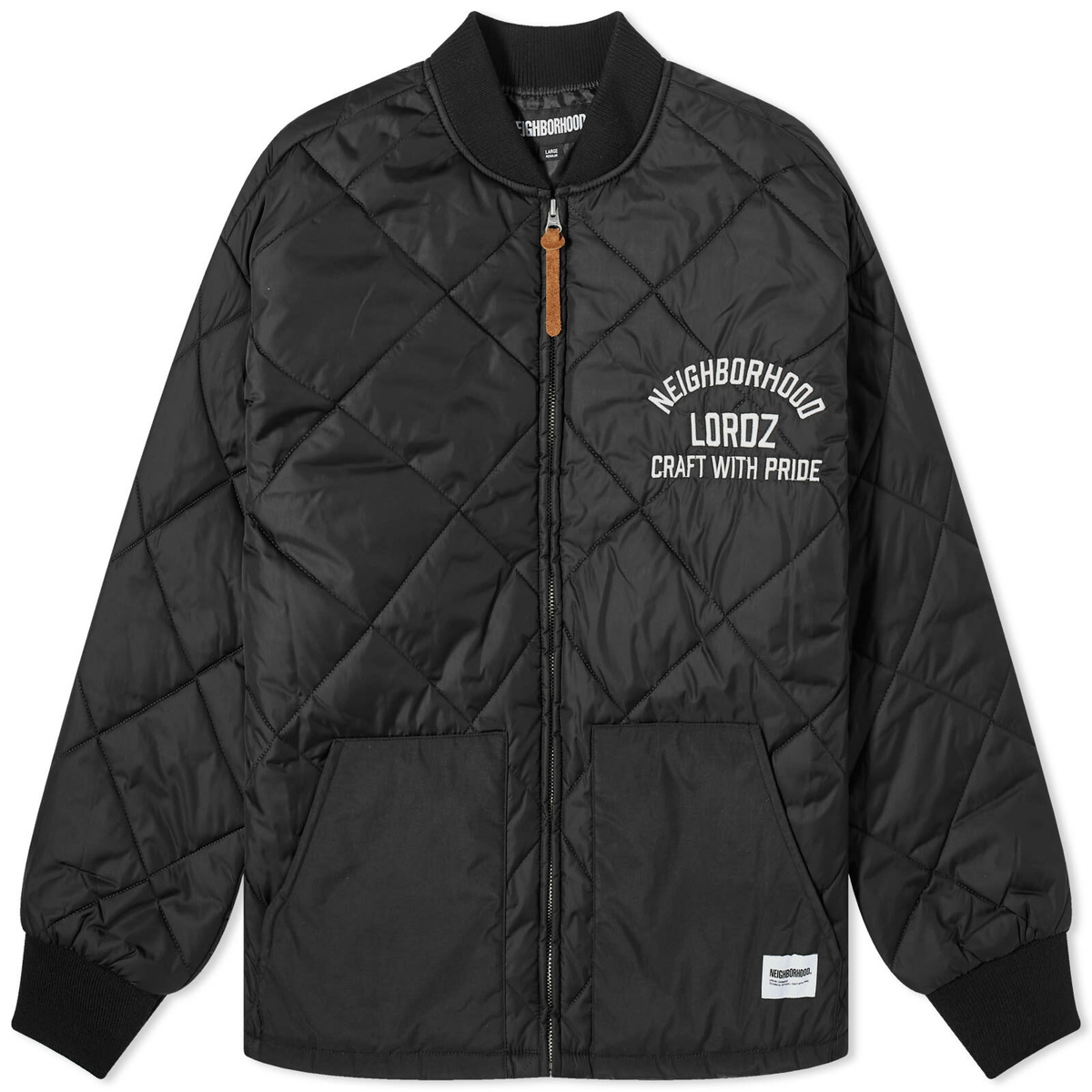 Neighborhood Men's x Lordz of Brooklyn Quilt Jacket in Black