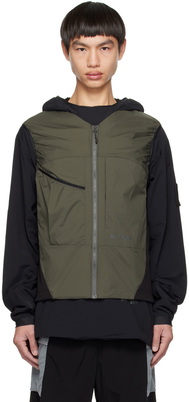 ARC'TERYX System A Khaki Chexa Hybrid Vest Arc'teryx