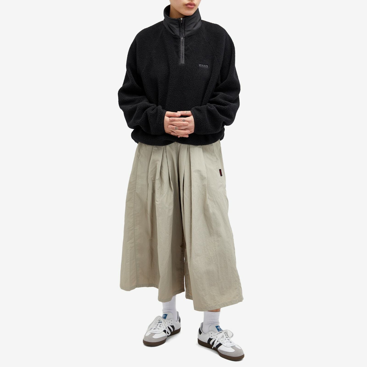 Gramicci Women's Nylon Flare Pant in Sand Gramicci