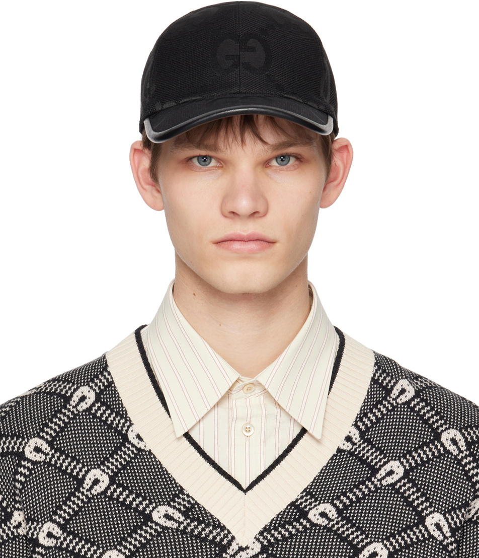 Gucci Black Jumbo GG Cap Gucci