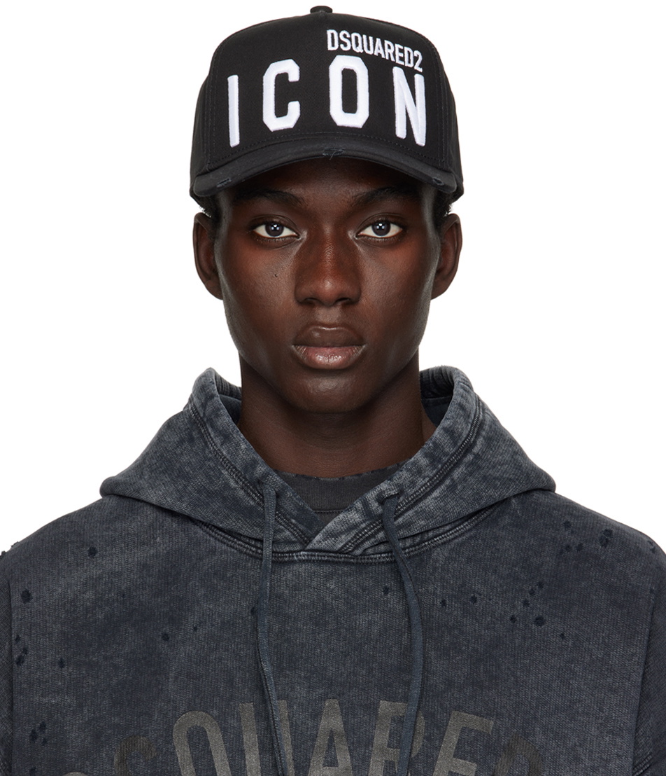 Dsquared2 Black Be Icon Baseball Cap Dsquared2