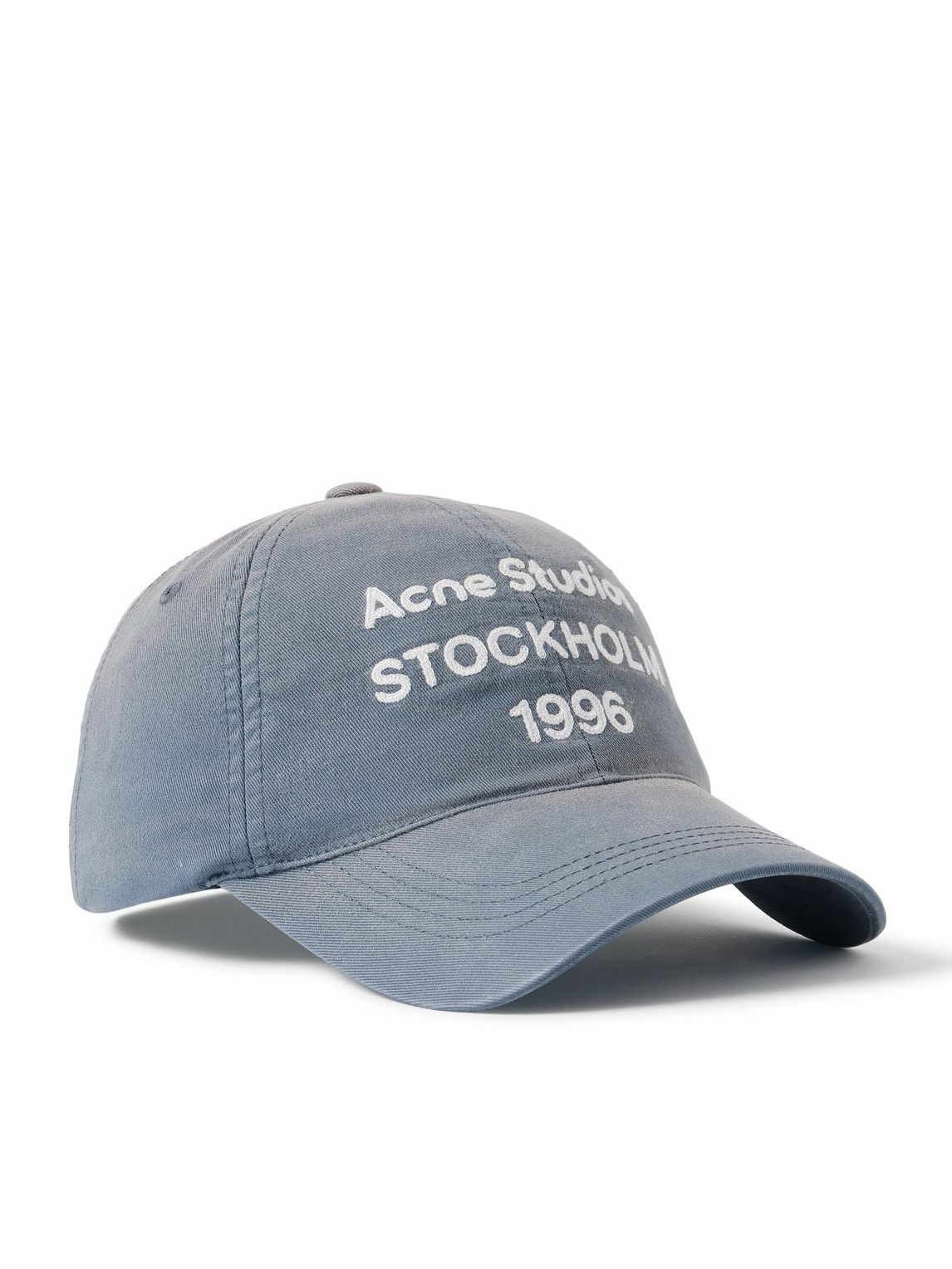 Acne Studios - Kappa Logo-Embroidered Distressed Cotton-Twill