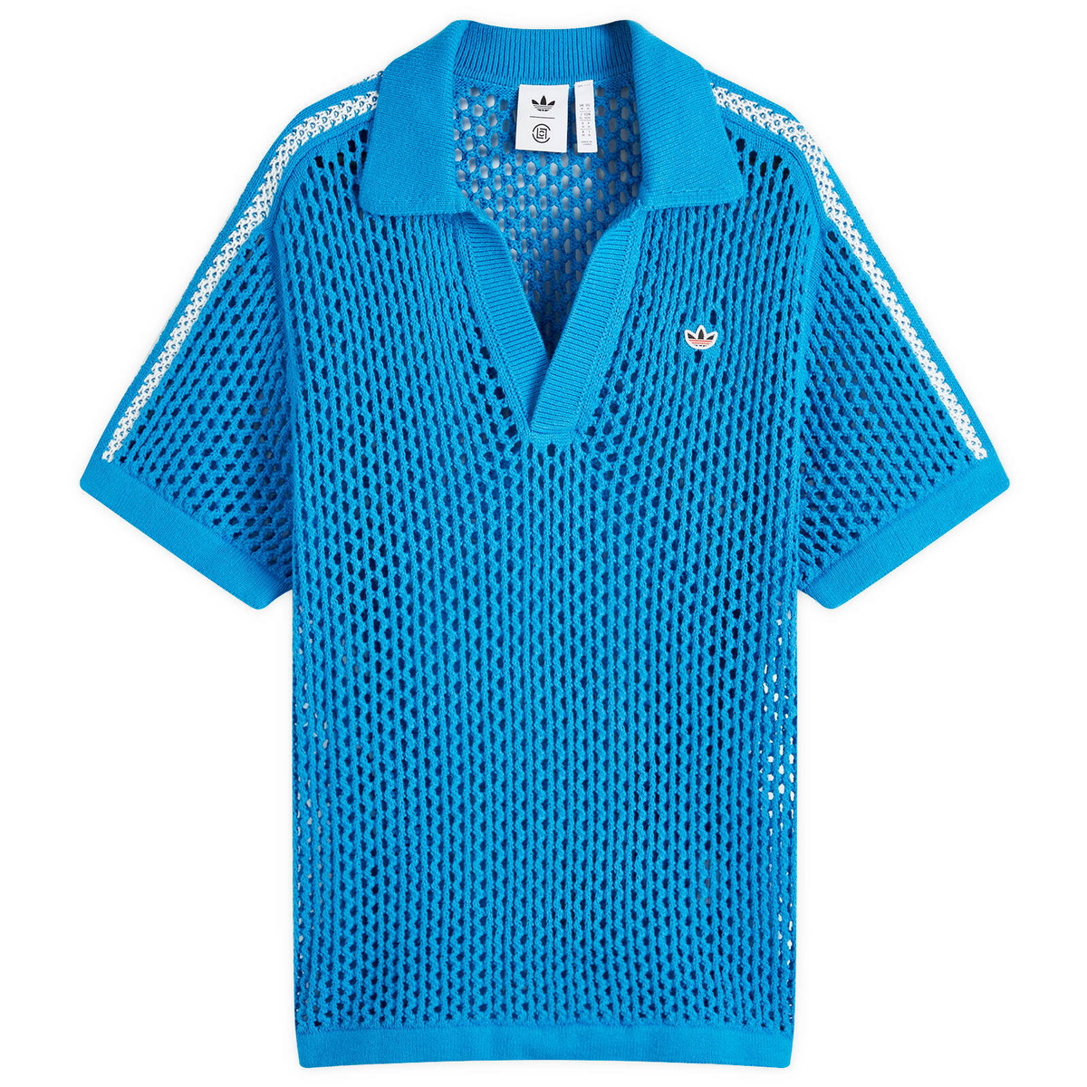 Adidas CLOT Crochet by EC Polo in Bright Blue adidas