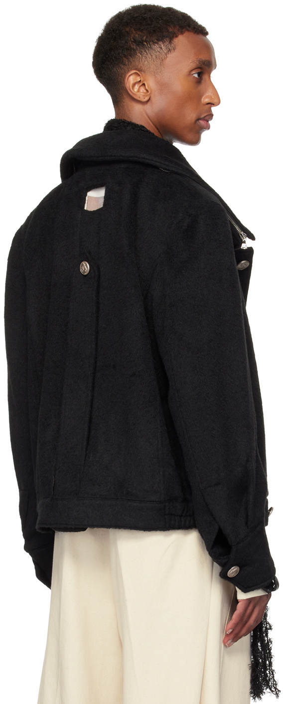 NULLUS Black Multi-Form Aero Collar Jacket NULLUS