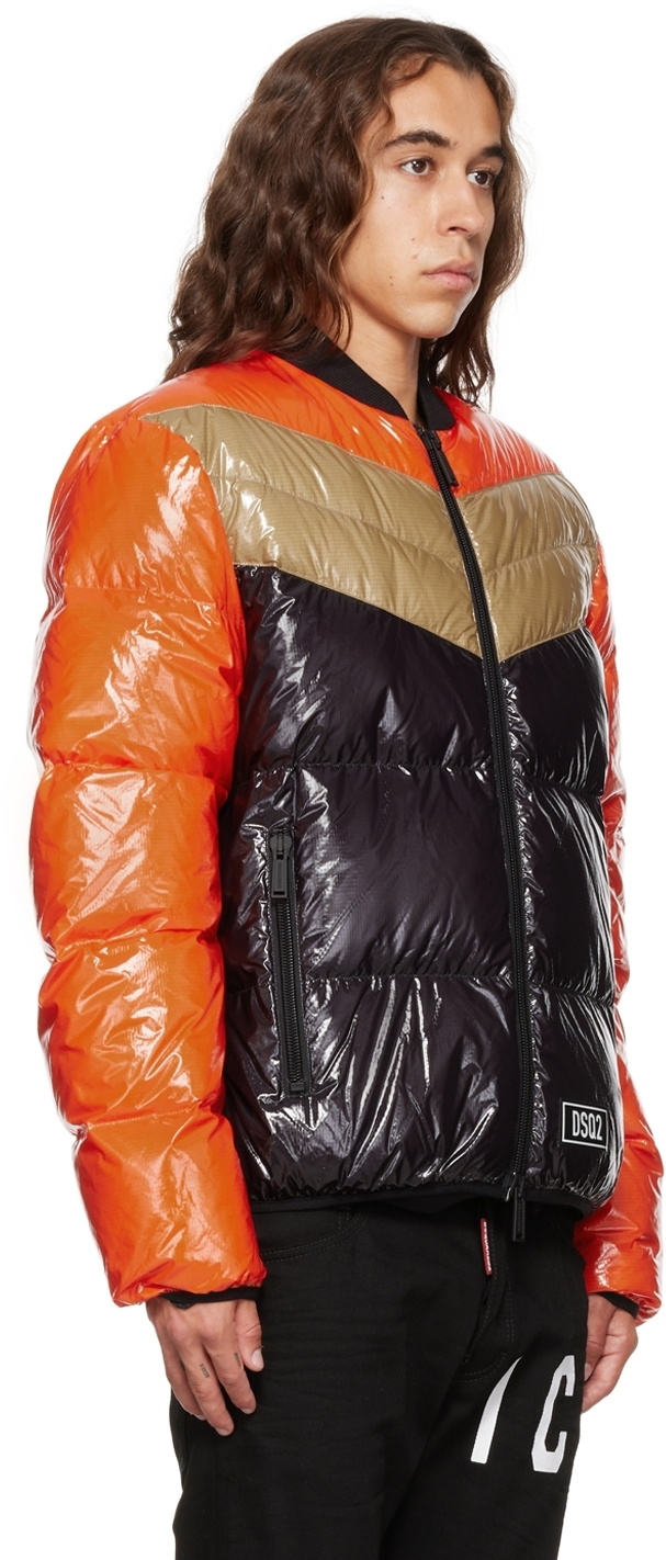 Dsquared2 Orange Bomber Down Jacket Dsquared2