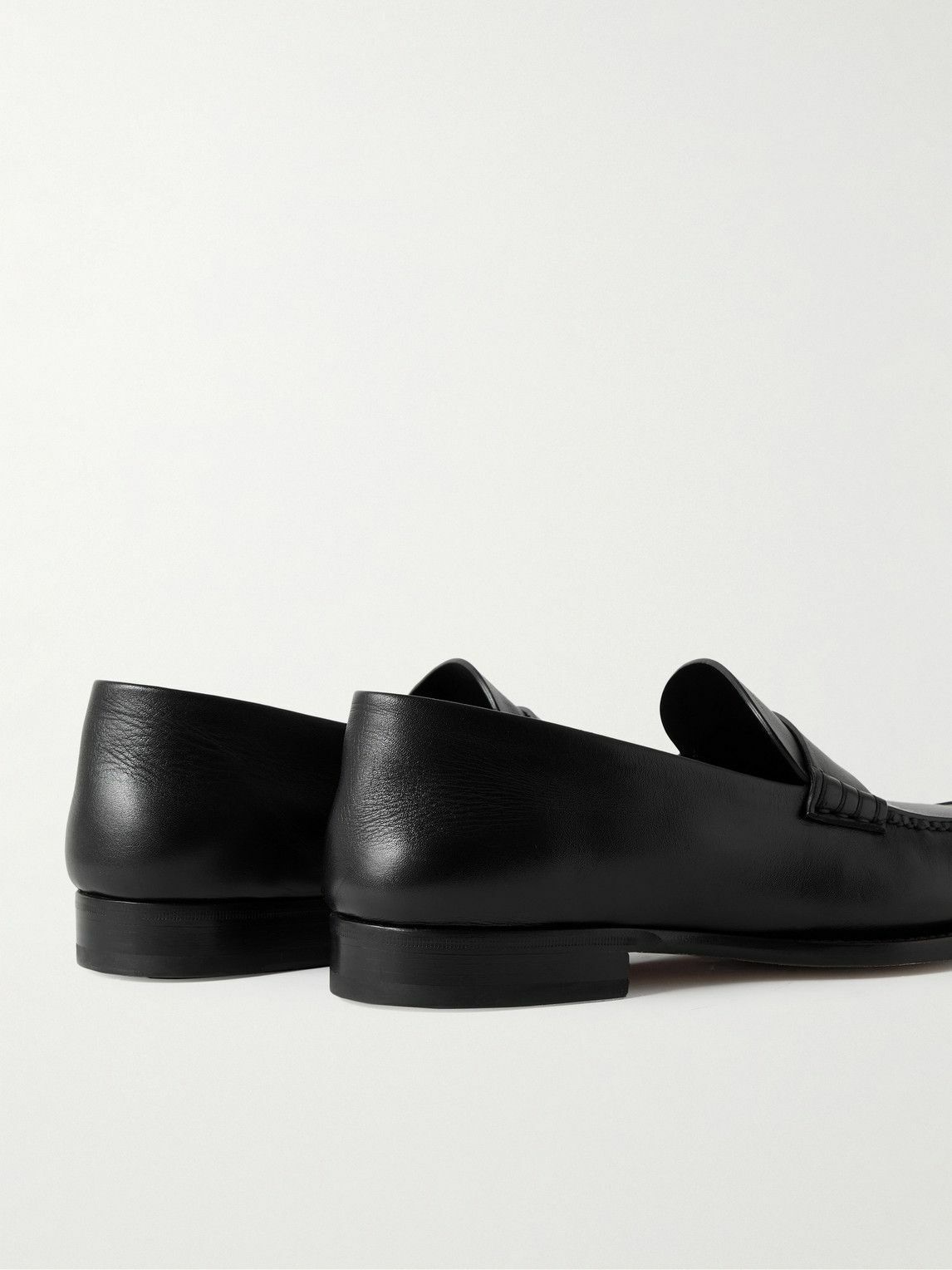 The Row - Novus Leather Loafers - Black The Row