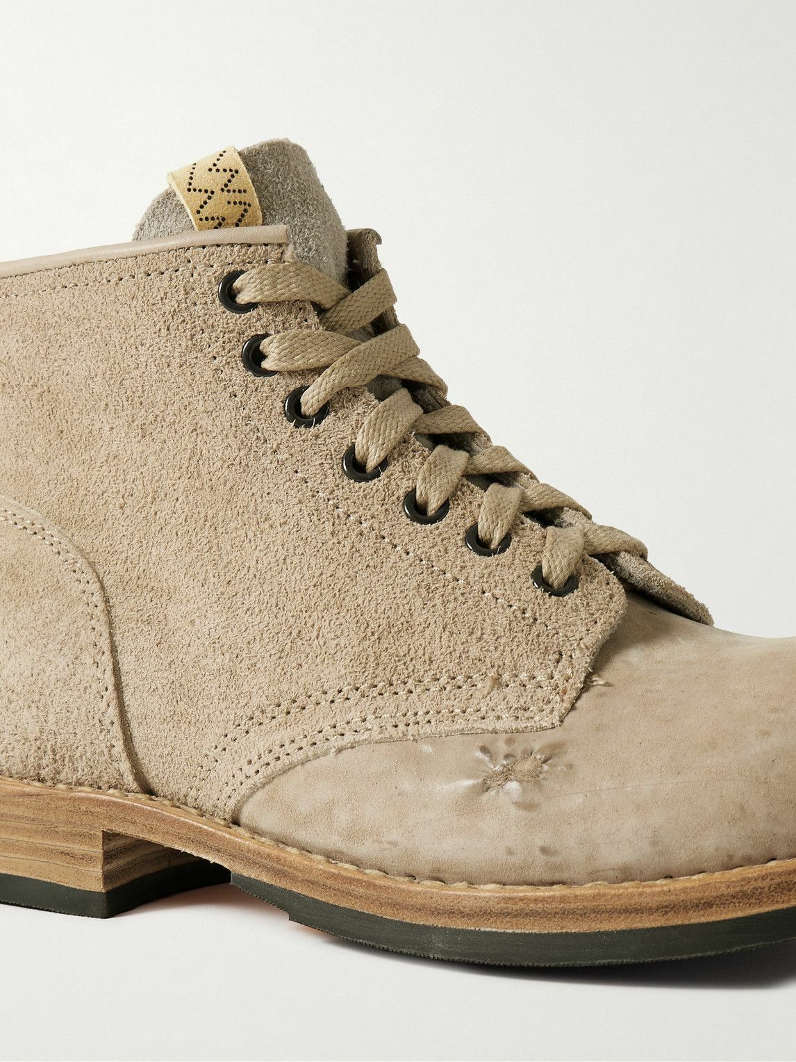 Visvim - Brigadier Suede and Distressed Nubuck Boots - Neutrals Visvim
