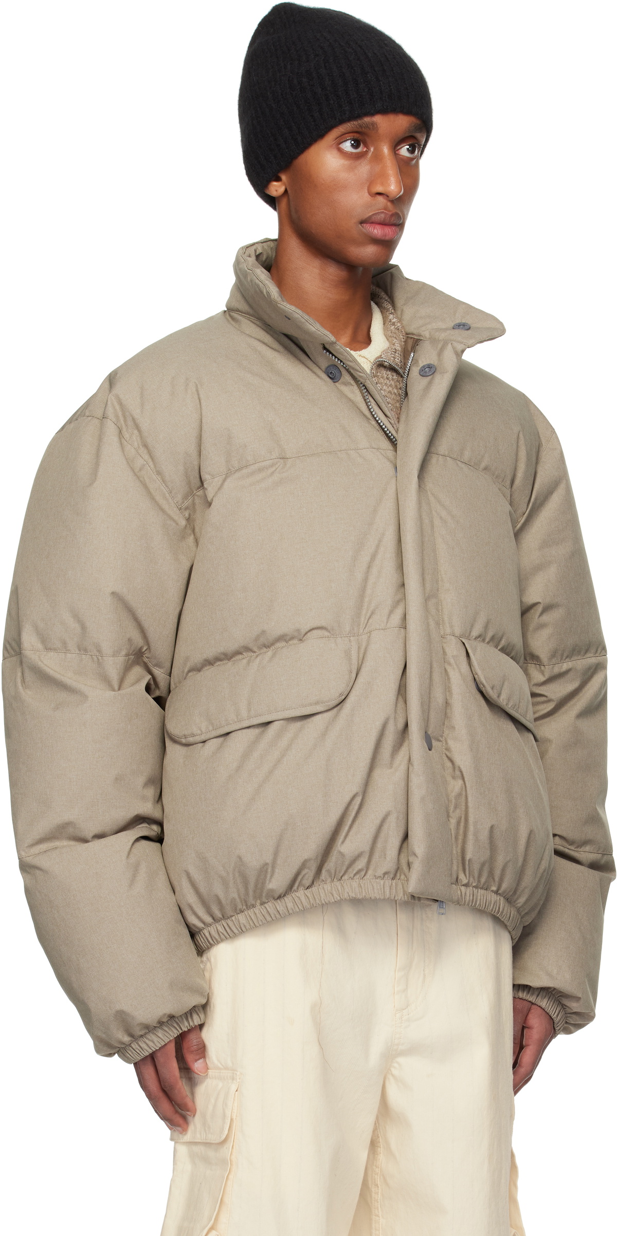 OUR LEGACY Beige Inhale Puffa Jacket Our Legacy
