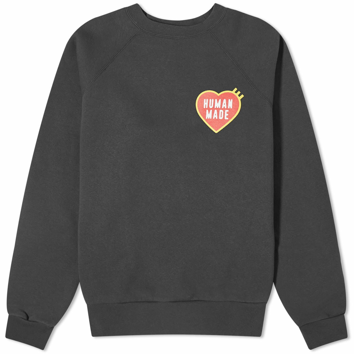 Human Made Men's Heart Logo Sweatshirt in Black Human Made