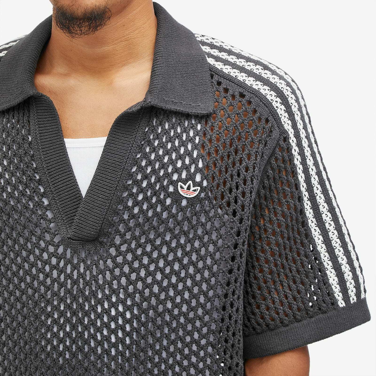 Adidas CLOT Crochet by EC Polo in Carbon adidas