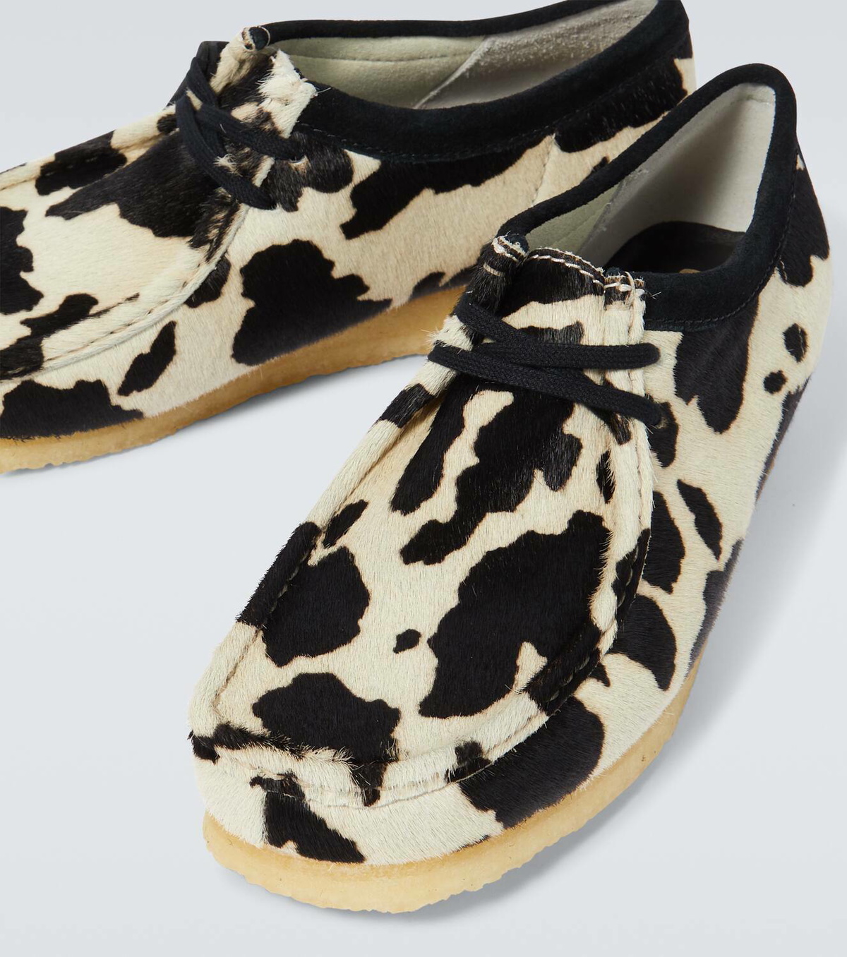 Clarks Originals Wallabee cow-print calf hair mocassins Clarks