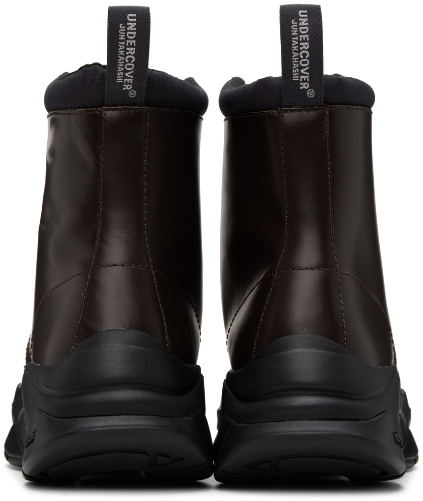 UNDERCOVER Brown Lace-Up Boots Undercover