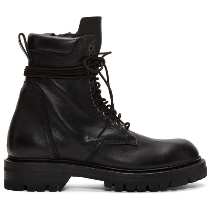Rick Owens Black Low Army Boots Rick Owens