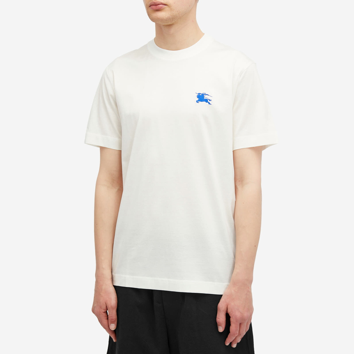 Burberry Men's EKD Small Logo T-Shirt in Salt Burberry