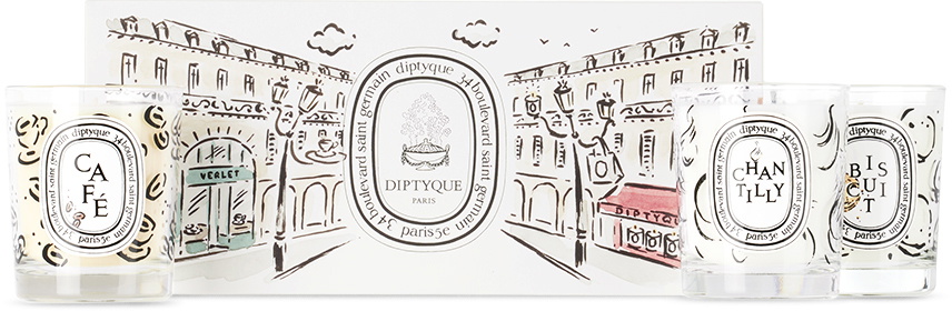 diptyque Limited Edition Coffee Shop Candle Set, 3 pcs Diptyque