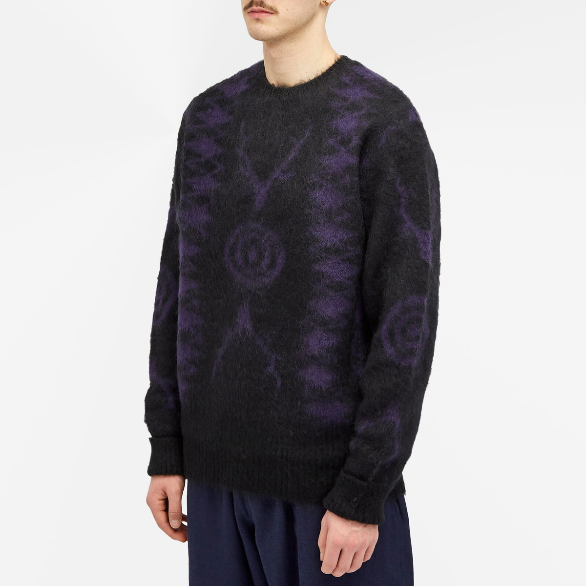 South2 West8 Men's Loose Fit S2W8 Native Jumper in Black South2 West8