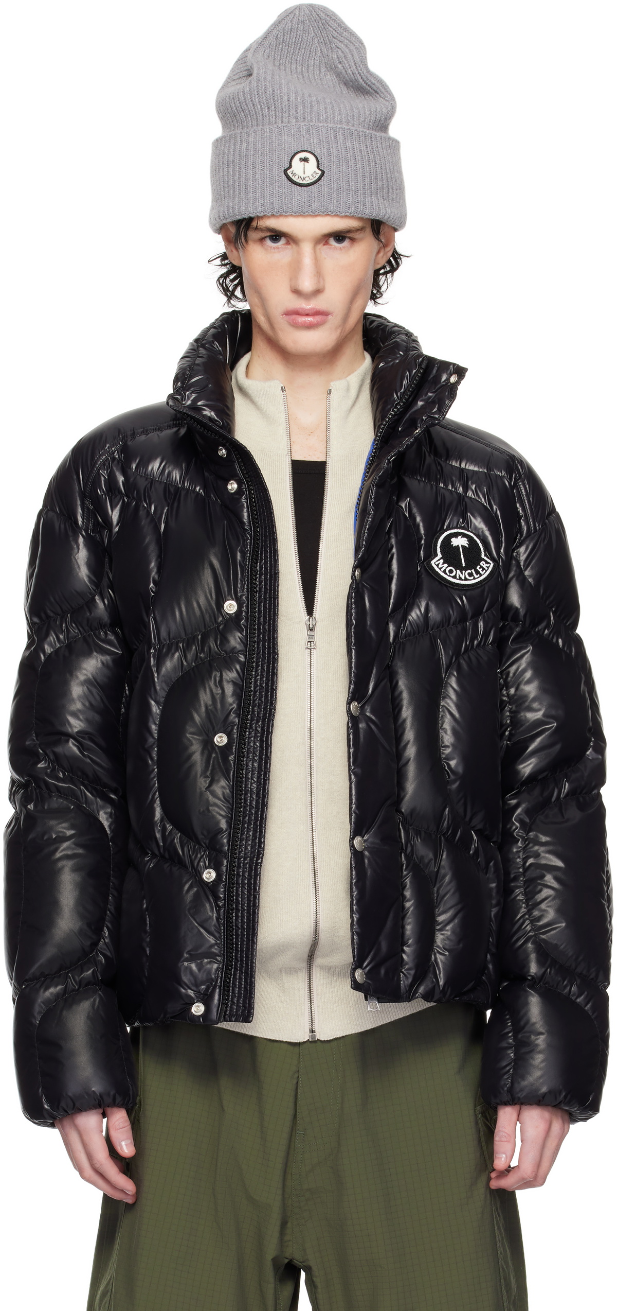 Moncler Genius Moncler x Palm Angels Black Haunani Down Jacket