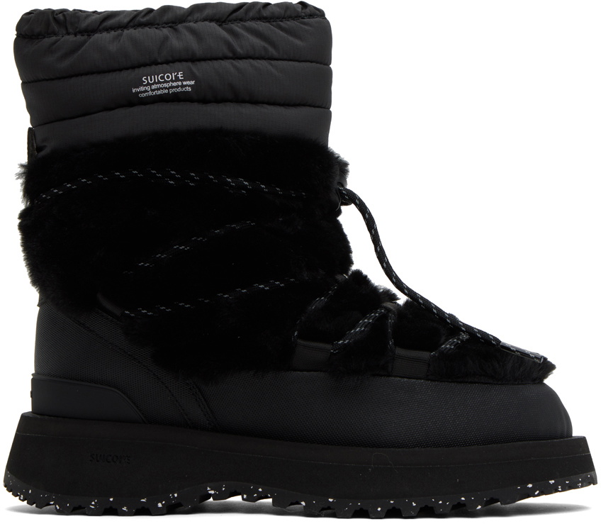 Suicoke Black BOWER-ab-HI-FUR Boots Suicoke