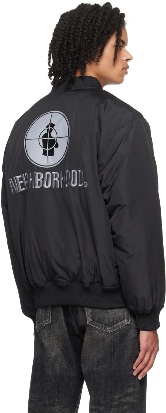 Neighborhood Black PUBLIC ENEMY & Majestic Edition Bomber Jacket