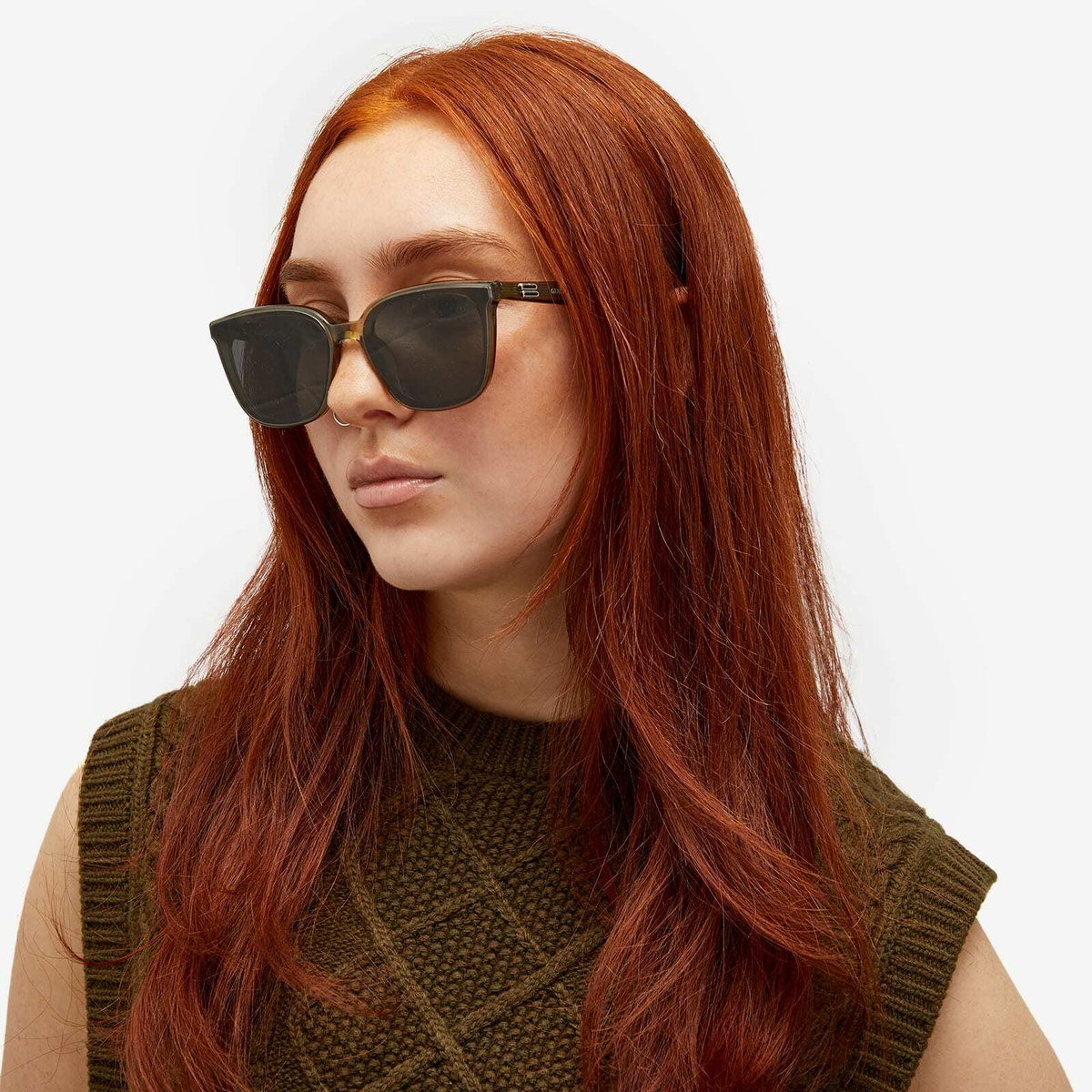 Gentle Monster Pino Sunglasses in Khaki Gentle Monster