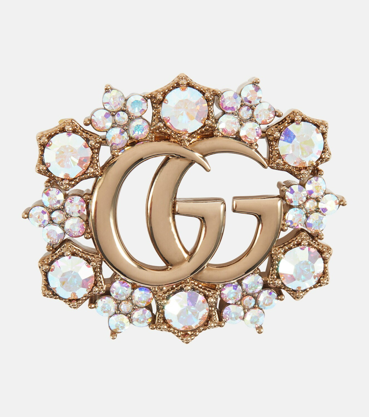 Gucci GG crystal-embellished brooch Gucci