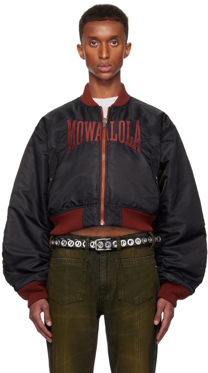 Mowalola Black Tyson Reversible Bomber Jacket Mowalola