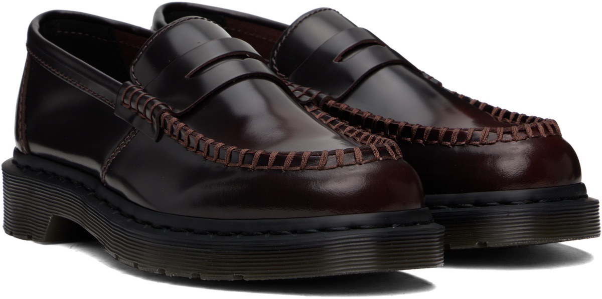 Dr. Martens Black & Red Penton Arcadia Leather Loafers Dr. Martens