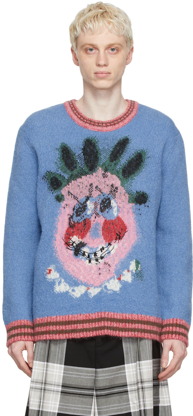 Marc Jacobs Heaven Blue Wool Sweater Marc Jacobs Heaven