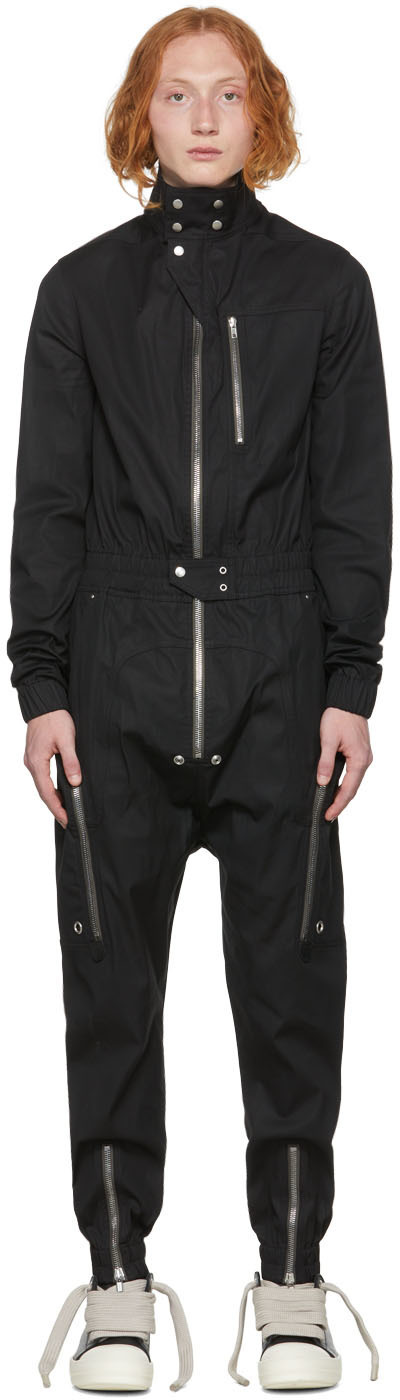 Rick Owens Black Bauhaus Larry Jumpsuit Rick Owens
