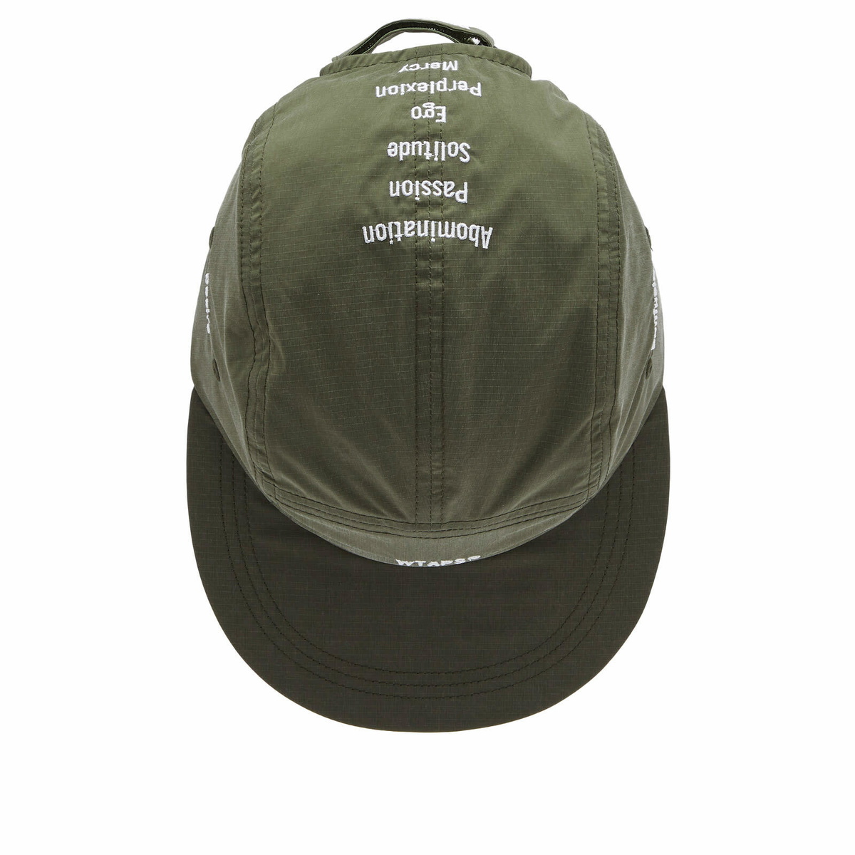 WTAPS Men's 11 Nylon 5 Panel Cap in Olive Drab WTAPS