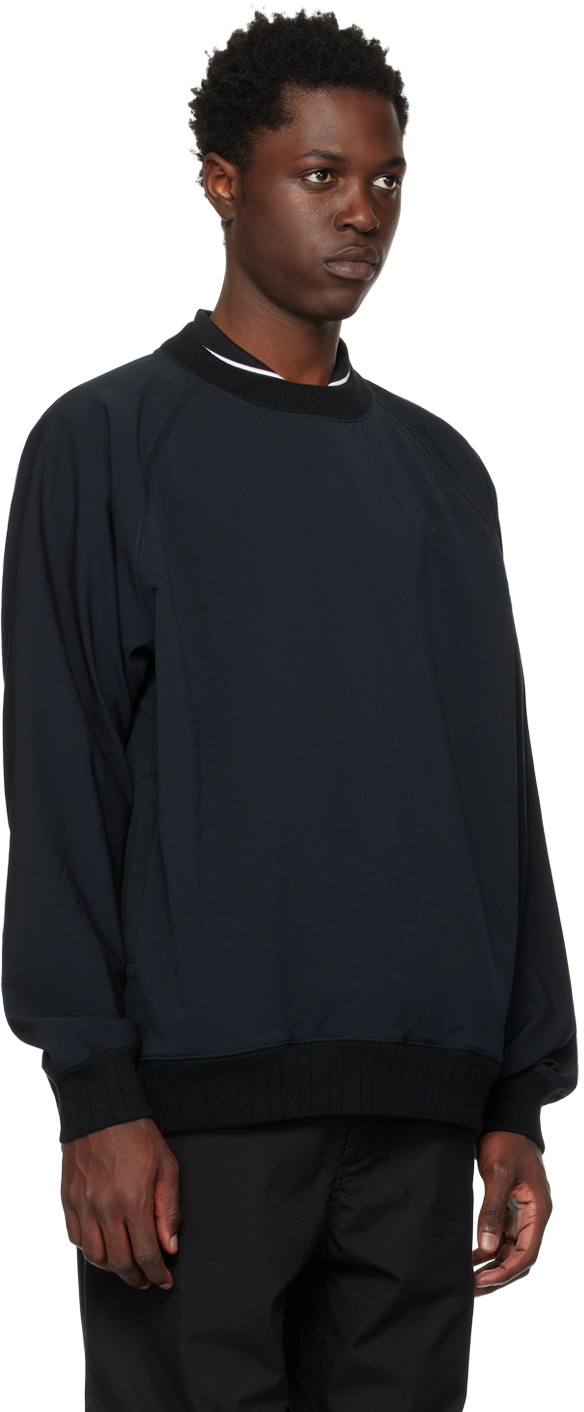nanamica Black Alphadry Sweatshirt Nanamica