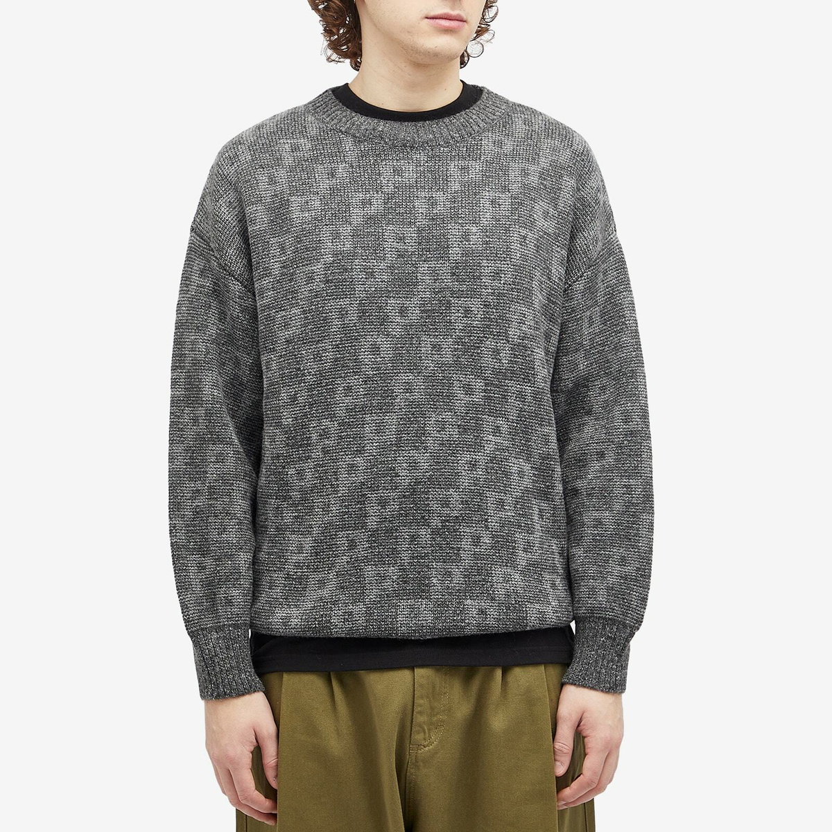 Polar Skate Co. Men's George P Pattern Knit in Grey Polar Skate Co.