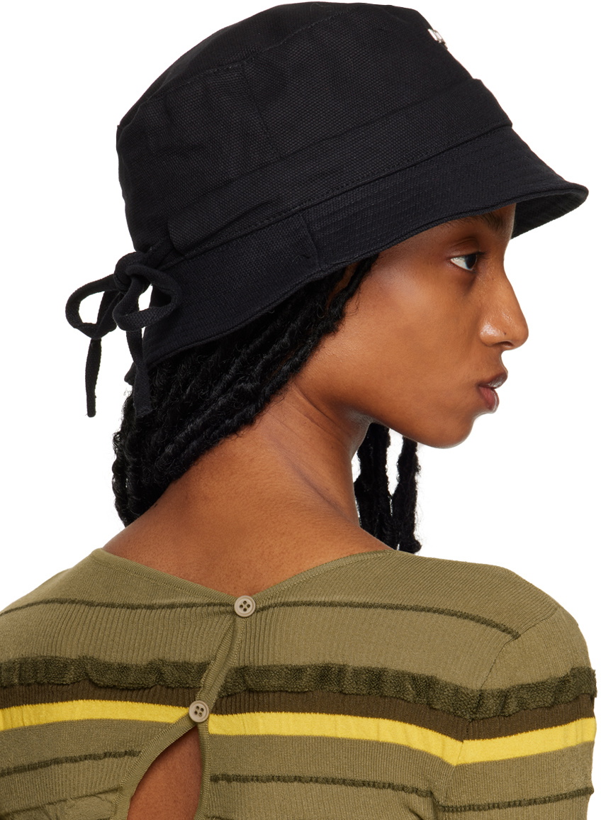 Jacquemus Black 'Le Bob Gadjo' Bucket Hat Jacquemus