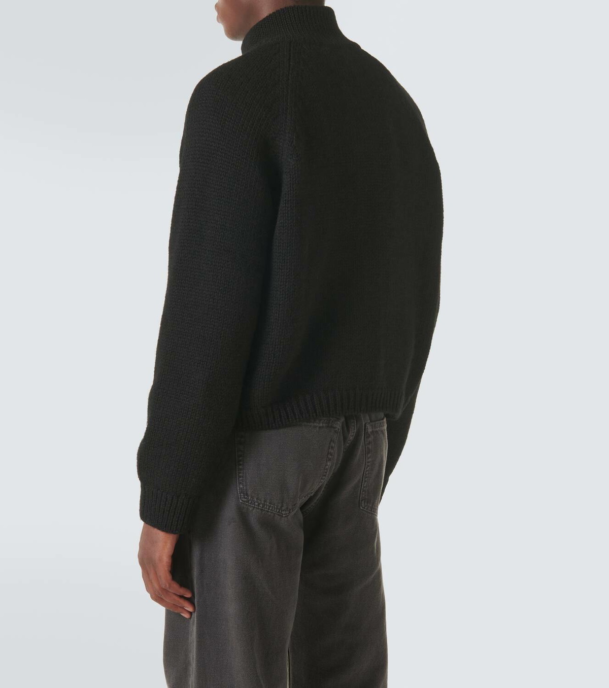 Our Legacy Cropped wool zip-up sweater Our Legacy