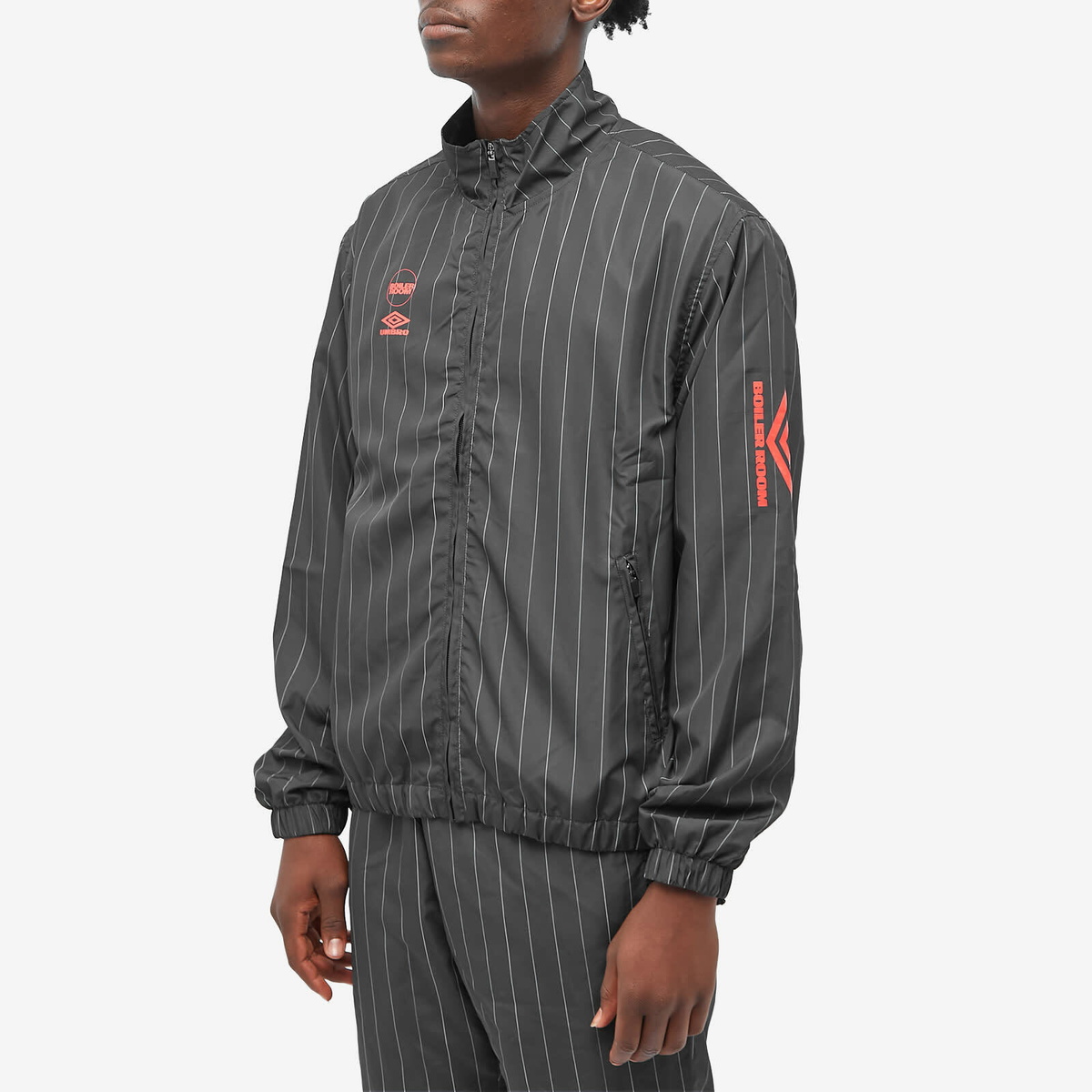 Boiler Room Men's x Umbro Shell Jacket in Black Boiler Room