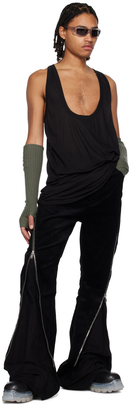 Rick Owens Green Wool Arm Warmers Rick Owens