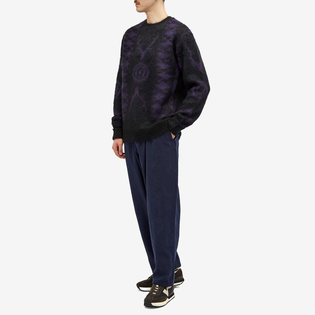 South2 West8 Men's Loose Fit S2W8 Native Jumper in Black South2 West8