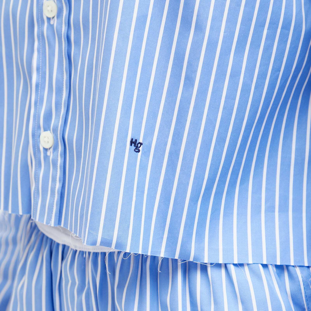 Hommegirls Women's Cropped Shirts in Classic Stripe Hommegirls