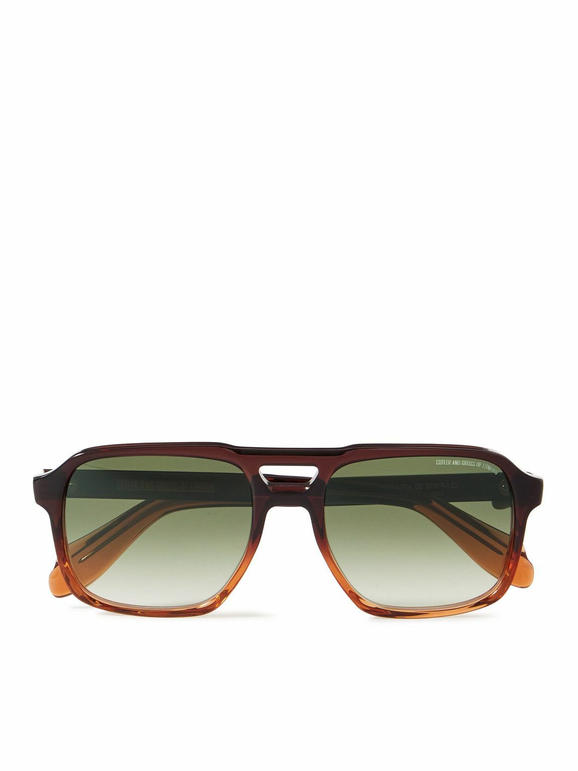 Cutler and Gross - 1394 Aviator-Style Acetate Sunglasses Cutler