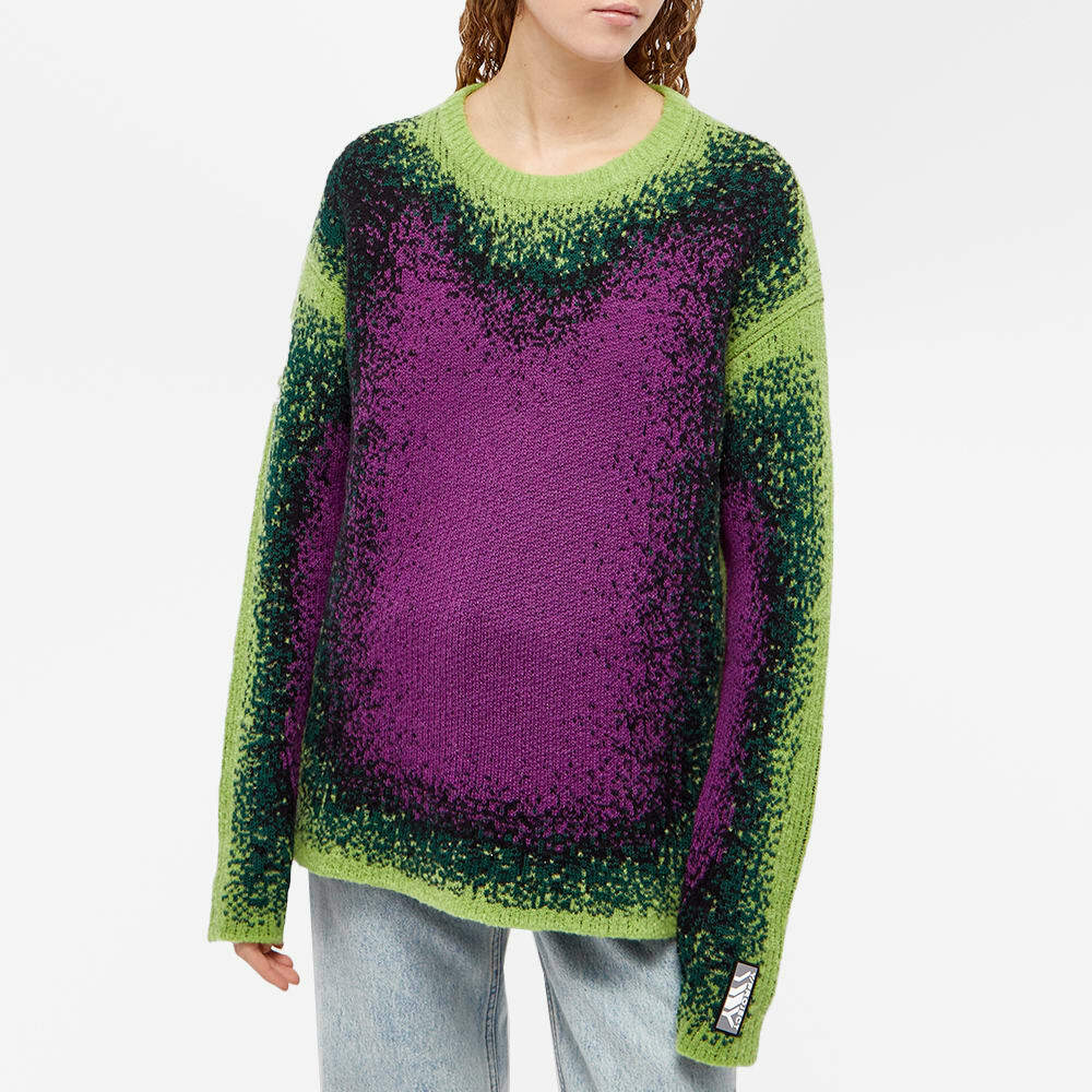 Y-Project Women's Gradient Heavy Knit Sweater in Green/Purple Y