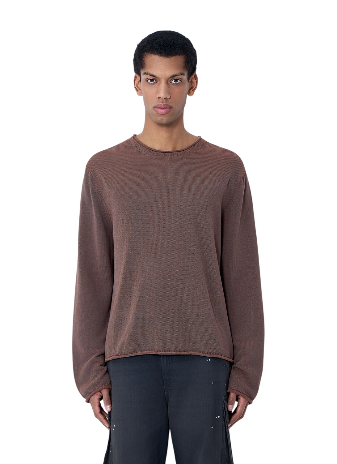 OUR LEGACY Brown True Round Neck Sweater Our Legacy